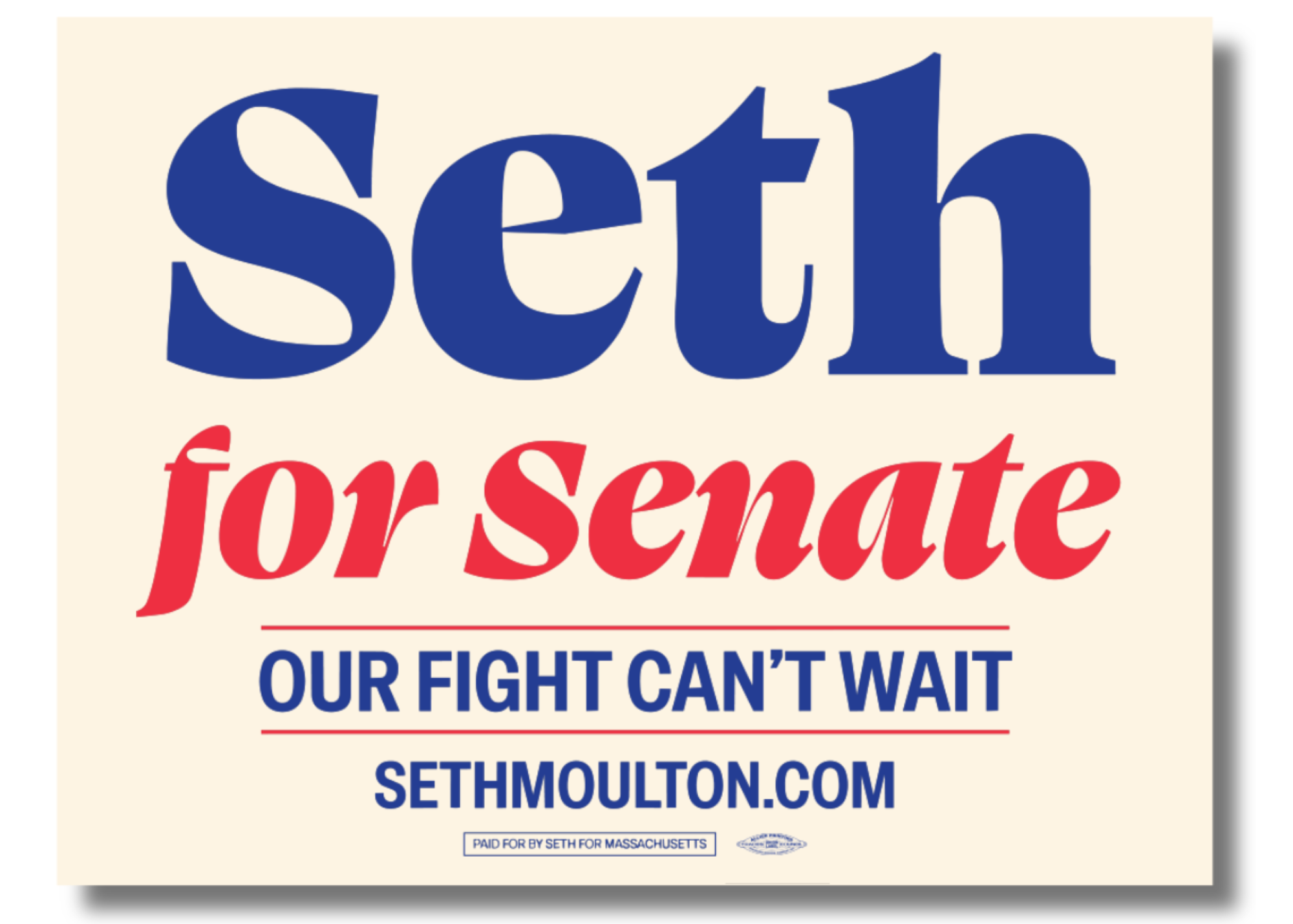Seth for Senate Yard Signs